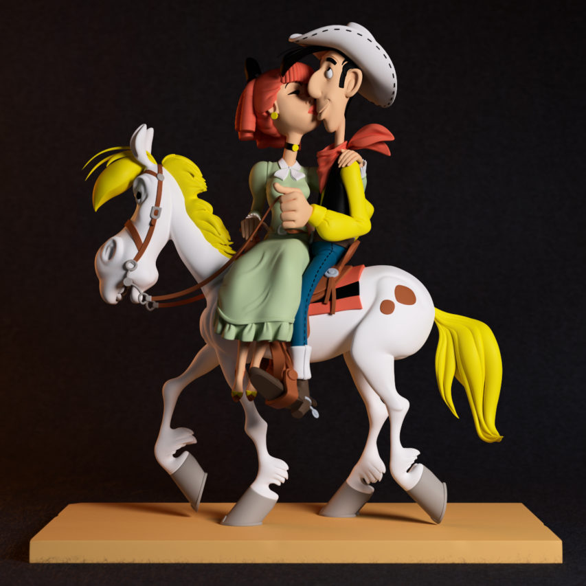 Maris Jothieu - Figurine collection Lucky luke et sa fiancée - side right